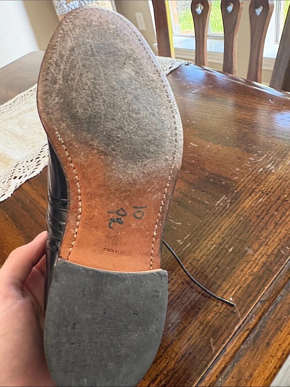 Johnston & Murphy polished black